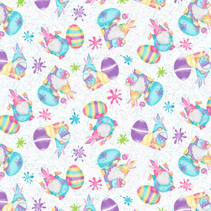 Hoppy Easter Gnomies - Paint Splatter Gnomes And Eggs