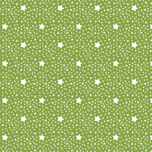 100% Eco Cotton - Stars Green