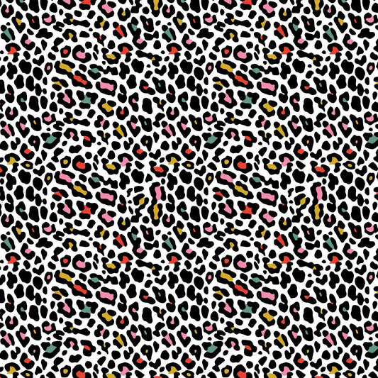 Everyday You - Colorful Animal Spots  White