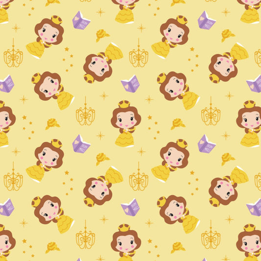 Disney Princess Kawaii - Cute Belle Toss - Yellow